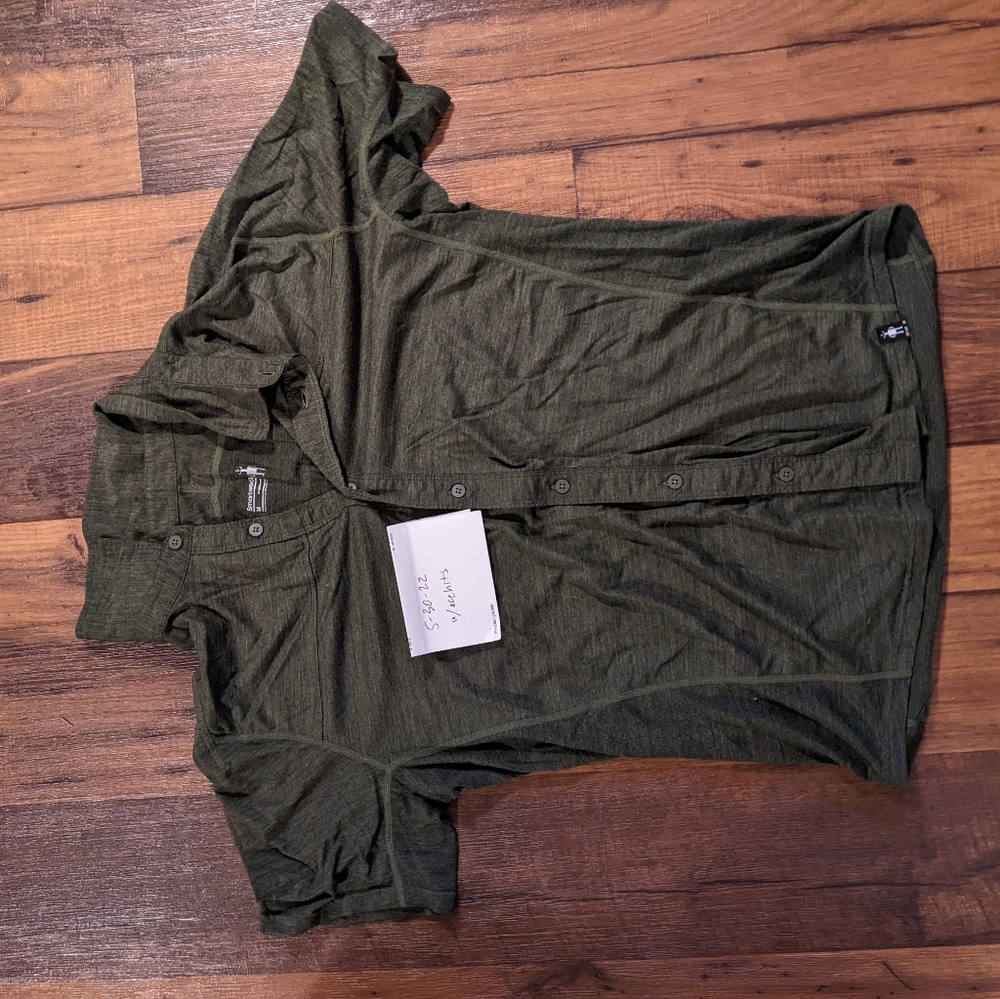 Men's SmartWool Short Sleeve Button Up Shirt Medium